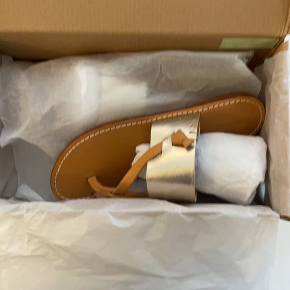 NIB Soludos Women's Leather Thong Sandals - Picture 9 of 9